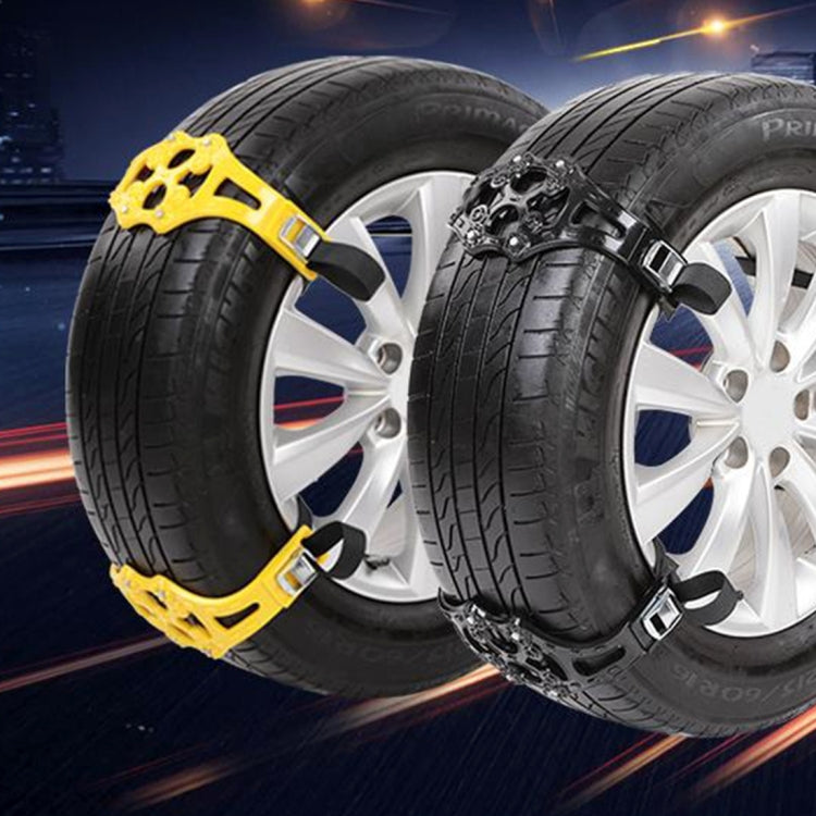 8PCS Car Snow Tire Anti-skid Chains For Family Car(Yellow) - Car Road Trouble Clearer by buy2fix | Online Shopping UK | buy2fix