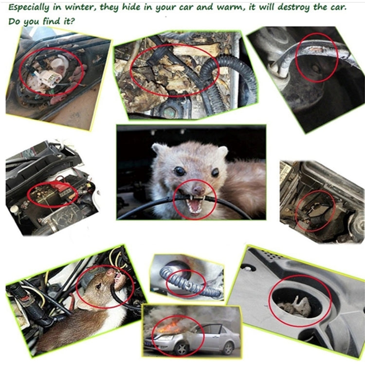 Car Mouse Control Repellent, Repels Rodents, Mice, Cockroaches, Ants & Spiders by buy2fix