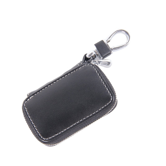 Universal Leather Flash Powder Texture Waist Hanging Zipper Wallets Key Holder Bag (No Include Key)(Black) by buy2fix