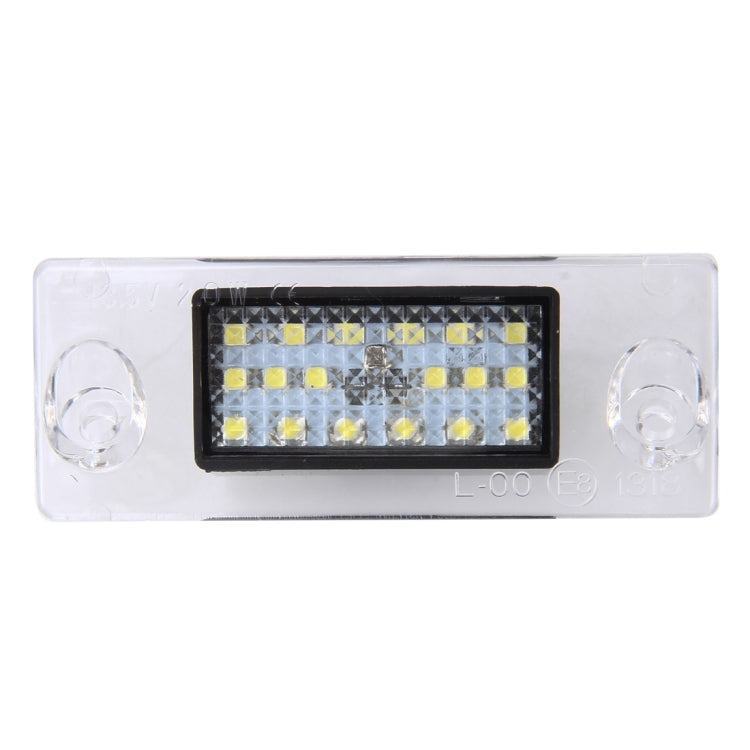 2 PCS License Plate Light with 18 SMD-3528 Lamps for Audi,2W 120LM, DC12V (White Light) - License Plate Lights by buy2fix | Online Shopping UK | buy2fix