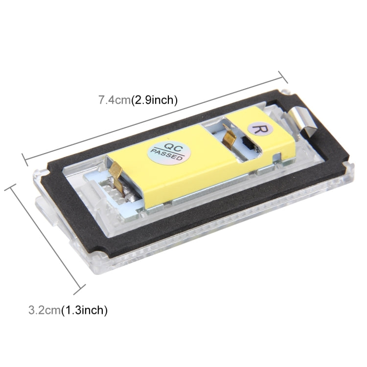 2 PCS License Plate Light with 18 SMD-3528 Lamps for BMW E46 4D 1998-2003,2W 120LM,6000K, DC12V (White Light) - License Plate Lights by buy2fix | Online Shopping UK | buy2fix