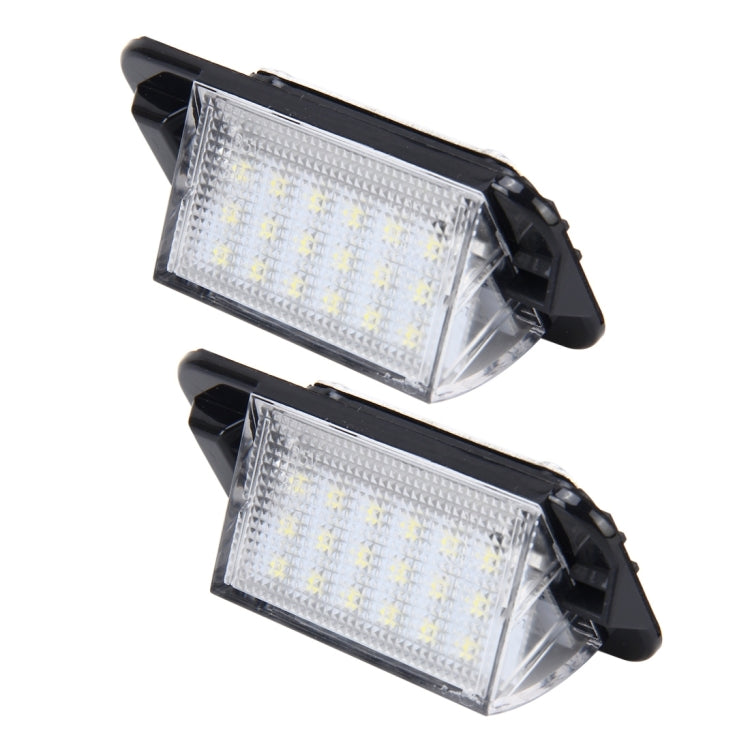 2 PCS License Plate Light with 18 SMD-3528 Lamps for BMW E36(1992-1998),2W 120LM,6000K, DC12V (White Light) - License Plate Lights by buy2fix | Online Shopping UK | buy2fix