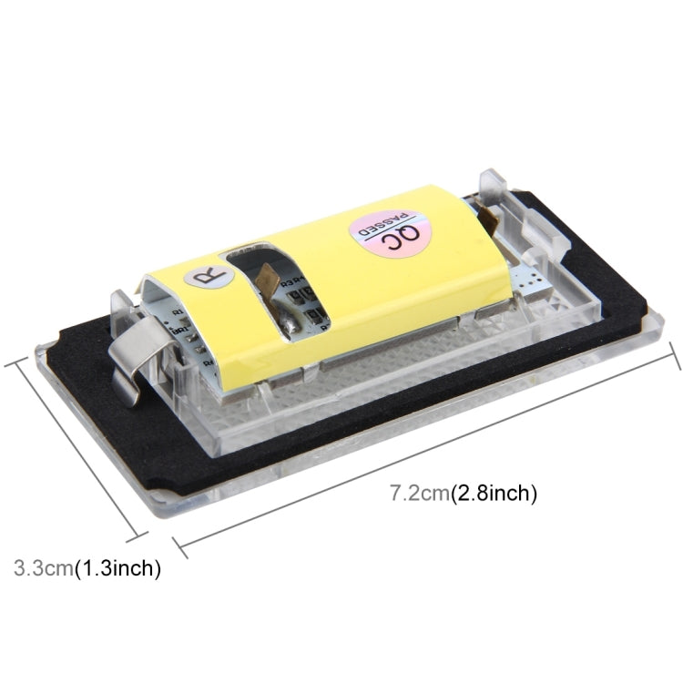 2 PCS License Plate Light with 18 SMD-3528 Lamps for BMW E46 2D M3 1998-2003,2W 120LM,6000K, DC12V (White Light) - License Plate Lights by buy2fix | Online Shopping UK | buy2fix