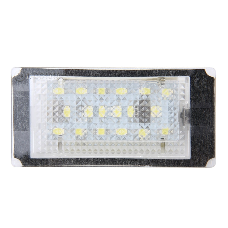 2 PCS License Plate Light with 18 SMD-3528 Lamps for BMW E46 2D M3 1998-2003,2W 120LM,6000K, DC12V (White Light) - License Plate Lights by buy2fix | Online Shopping UK | buy2fix