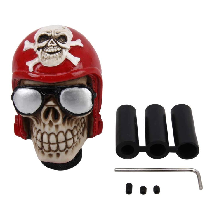 Glasses Skull Shaped Universal Vehicle Car Shifter Cover Manual Automatic Gear Shift Knob - Shift Knob by buy2fix | Online Shopping UK | buy2fix