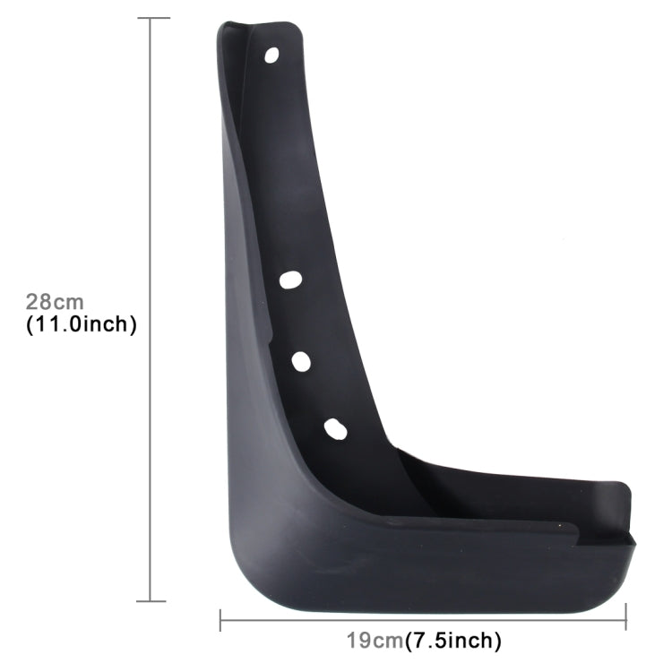 4 PCS Car Auto Semi-Rigid PVC Splash Flaps Mudguards Fender Guard for Audi A3 Sedan 2014 - Mudguards by buy2fix | Online Shopping UK | buy2fix