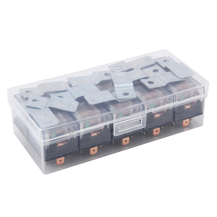 10 PCS JD-1912 80 AMP 12V Waterproof Car Auto Four Plugs Relay with Warning Light by buy2fix