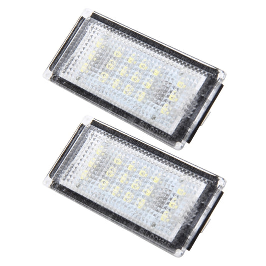 2 PCS License Plate Light with 18 SMD-3528 Lamps for BMW E46 2D M3,2004-2006,2W 120LM,6000K, DC12V (White Light) - License Plate Lights by buy2fix | Online Shopping UK | buy2fix