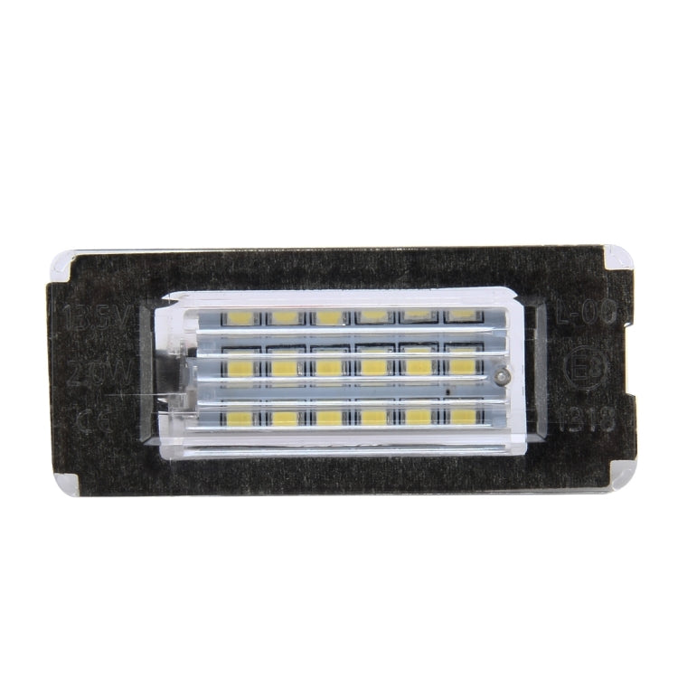 2 PCS License Plate Light with 18 SMD-3528 Lamps for BMW MINI R56,2W 120LM,6000K, DC12V (White Light) - License Plate Lights by buy2fix | Online Shopping UK | buy2fix
