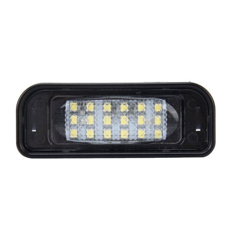 2 PCS License Plate Light with 18 SMD-3528 Lamps with Canbus for Mercedes-Benz W220,2W 120LM,6000K, DC12V(White Light) - License Plate Lights by buy2fix | Online Shopping UK | buy2fix
