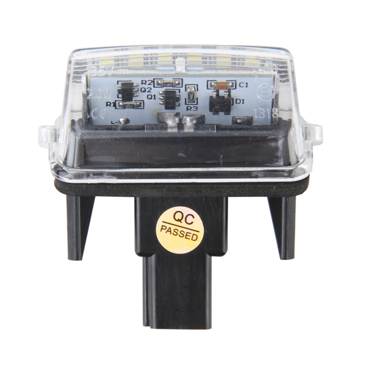 2 PCS License Plate Light with 18 SMD-3528 Lamps for Toyota,2W 120LM,6000K, DC12V(White Light) - License Plate Lights by buy2fix | Online Shopping UK | buy2fix