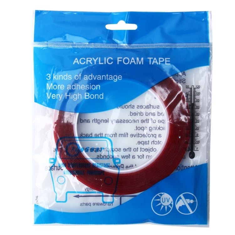 5m x 1cm 1mm Thickness Acrylic Foam Double Sided Adhesive Sticker Tape by buy2fix