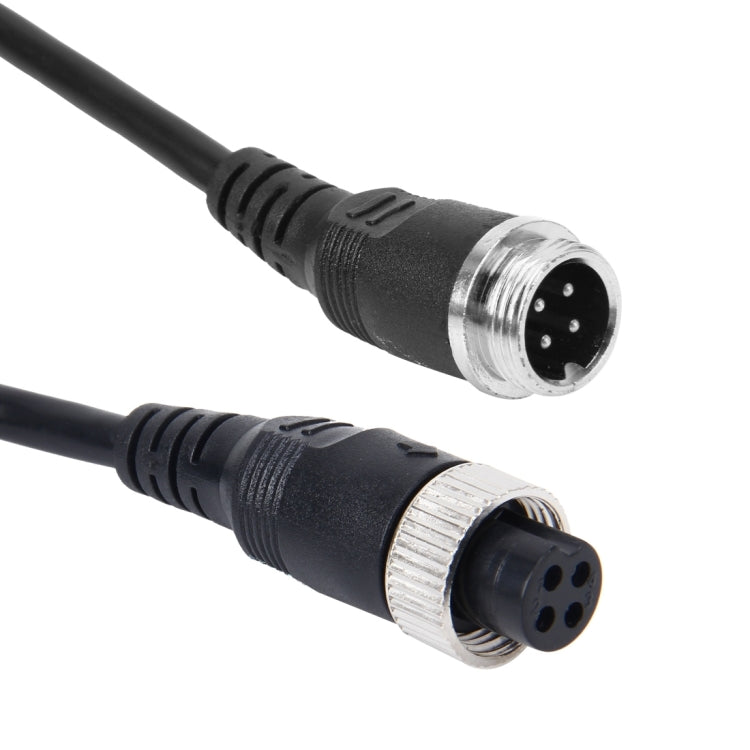 15m M12 4P Aviation Connector Video Audio Extend Cable for CCTV Camera DVR by buy2fix