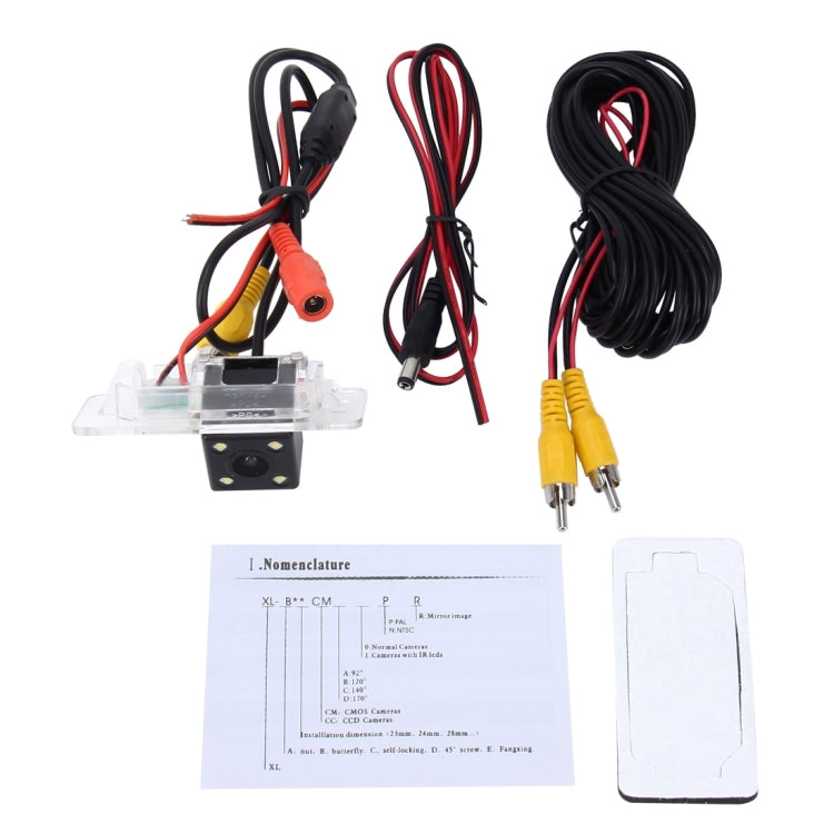 656×492 Effective Pixel NTSC 60HZ CMOS II Waterproof Car Rear View Backup Camera With 4 LED Lamps for BMW 3 Series /5 Series/ X5/X6/X1/1 Series Sedan 2008-2010 Version - Rear View Cameras by buy2fix | Online Shopping UK | buy2fix