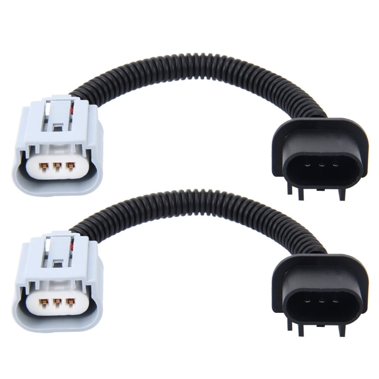 2 PCS H13 Car HID Xenon Headlight Male to Female Conversion Cable with Ceramic Adapter Socket - Wires by buy2fix | Online Shopping UK | buy2fix