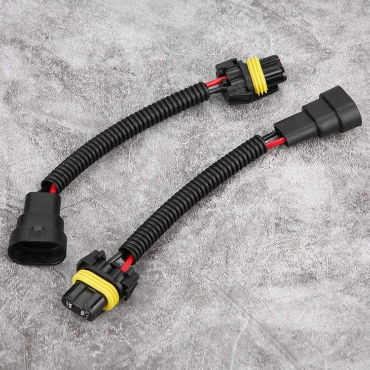 2 PCS 9005/9006 Car HID Xenon Headlight Male to Female Conversion Cable - Wires by buy2fix | Online Shopping UK | buy2fix