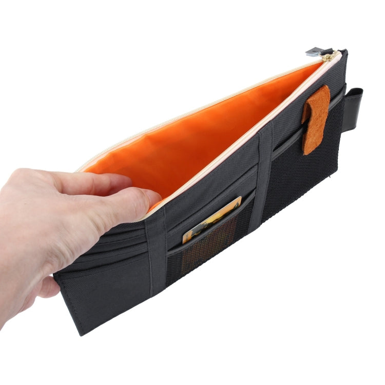 Multi-functional Auto Car Sun Visor Sunglass Holder Card Storage Holder Inner Pouch Bag (Black) - Sunglasses & Glasses Clips by buy2fix | Online Shopping UK | buy2fix