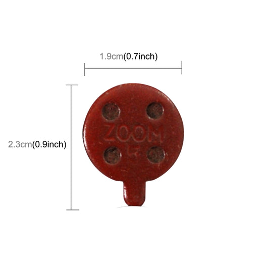 2 PCS Universal Metal Brake Disc Pads for Bike and Skateboard(Red) by buy2fix