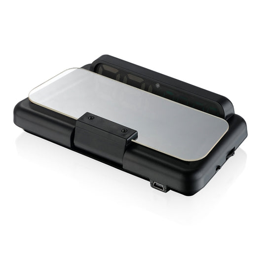 C500 Car HUD Virtual HD Projection Head-up Display, With Adjustable Reflection Board, Speed & RPM & Water Temperature & Oil Consumption & Driving Distance / Time & Voltage Display, Over Speed Alarm, Connect OBD2 Interface(White) by buy2fix