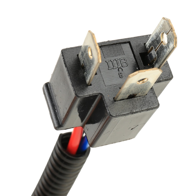 1 Pair H4 Male to H13 Female Bulb Holder Base Male Socket with Wire - Wires by buy2fix | Online Shopping UK | buy2fix