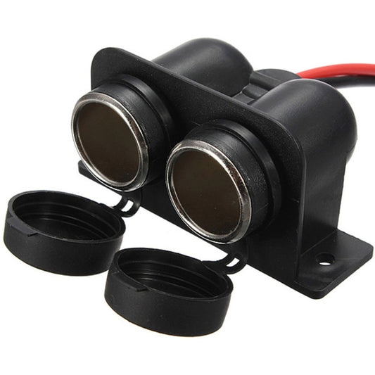 Car Motorcycle ABS Dual Port Cigar Socket Adaptor by buy2fix