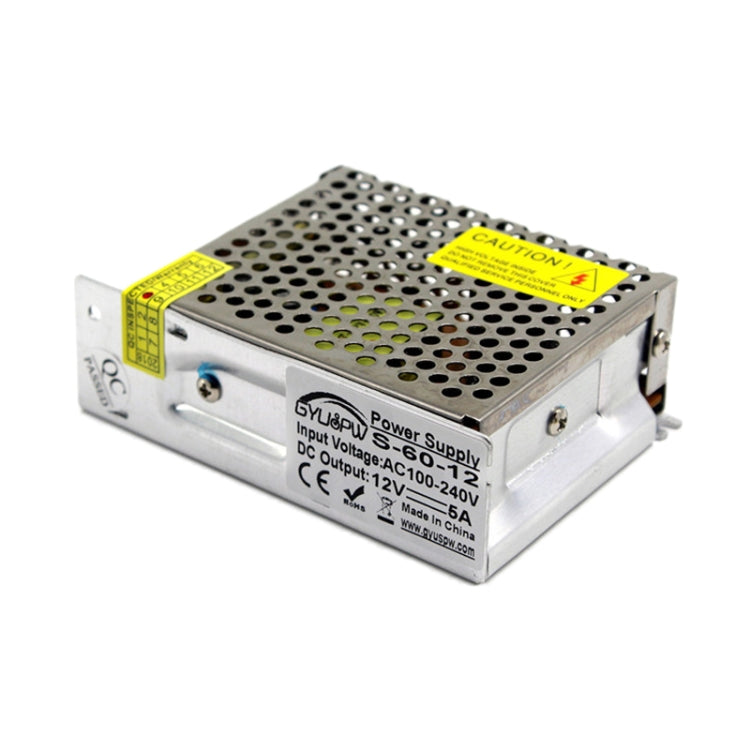 S-60-12 60W AC110/220V to DC 12V 5A Power Inverter Power converter - Step-down Transformer by buy2fix | Online Shopping UK | buy2fix