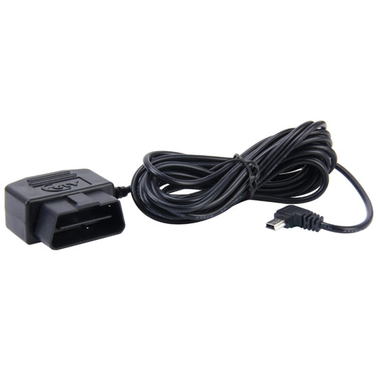 Car Auto 16Pin OBD Charging Cable Micro USB Power Adapter for GPS Tablet E-dog Phone, Cable Length: 2m by buy2fix