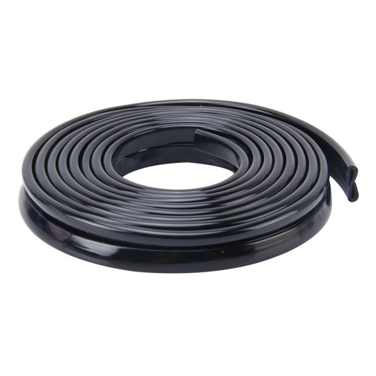 5.6m Car Decorative Strip Rubber Chrome Decoration Strip Door Seal Window Seal (Black) by buy2fix
