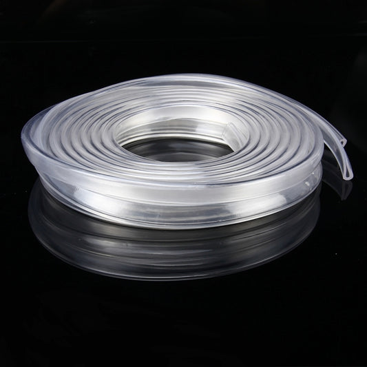 5.6m Car Decorative Strip Rubber Chrome Decoration Strip Door Seal Window Seal (Transparent) by buy2fix