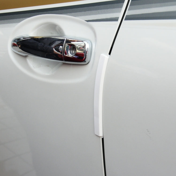 FR JG-031 8 PCS Rubber Car Side Door Edge Protection Guards Cover Trims Stickers(White) by buy2fix