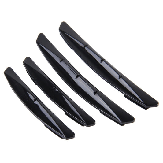 3R 3R-2103 4 PCS Rubber Car Side Door Edge Protection Guards Cover Trims Stickers(Black) by 3R