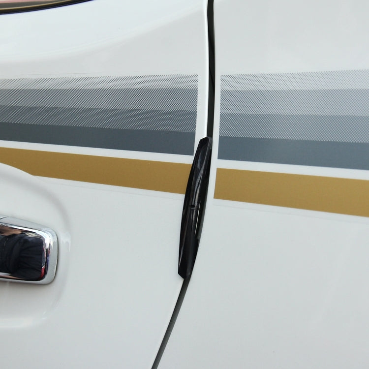 3R 3R-2103 4 PCS Rubber Car Side Door Edge Protection Guards Cover Trims Stickers(Black) by 3R