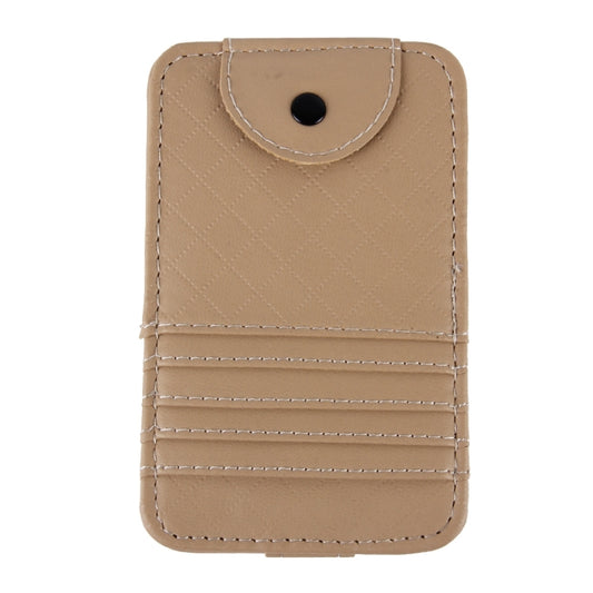 FUDAOCHE Multi-functional Auto Car Sun Visor Sunglasses Holder Card CD Storage Holder Pouch Bag(Brown) by buy2fix