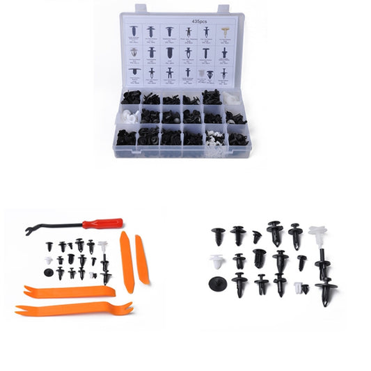 435 PCS Car Retainer Clips Assortment Car Panel Trim Plastic Fasteners Rivet Clips Set for Ford / Jeep by buy2fix
