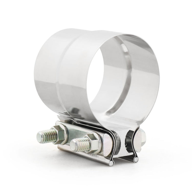 4 inch Car Turbo Exhaust Downpipe Stainless Steel Lap Joint Band Clamp - Booster Cable & Clip by buy2fix | Online Shopping UK | buy2fix