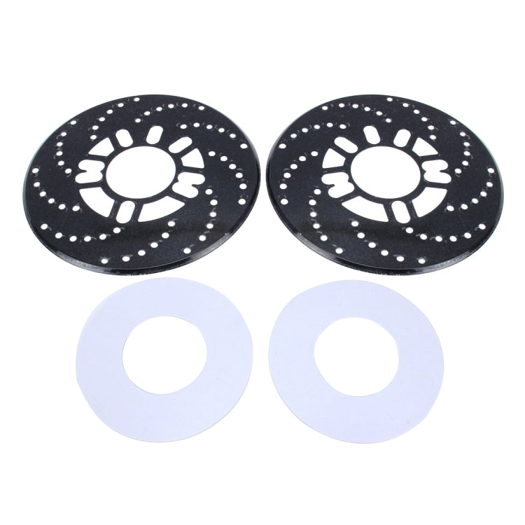 2 PCS Universal Aluminium Auto Car Wheel Disc Brake Racing Decorative Cover(Black) - Wheels Tires & Parts by buy2fix | Online Shopping UK | buy2fix
