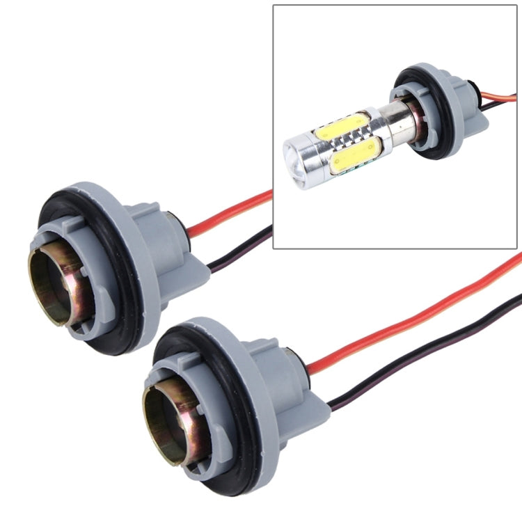 2 PCS 1156 Car Auto LED Bulb Socket Holder (No Including Light) - Wires by buy2fix | Online Shopping UK | buy2fix