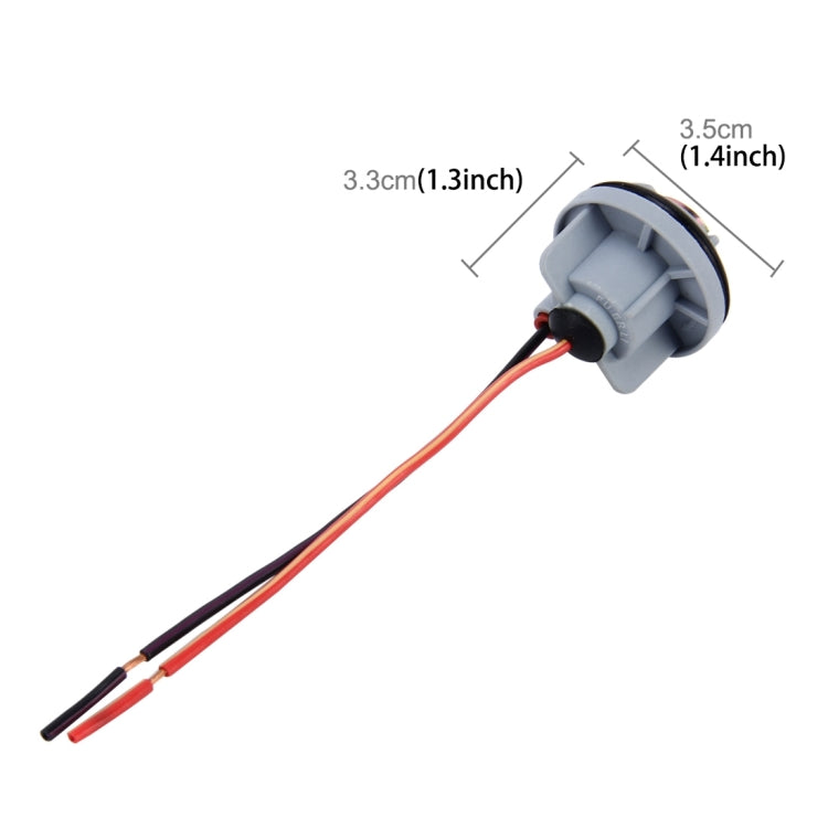 2 PCS 1156 Car Auto LED Bulb Socket Holder (No Including Light) - Wires by buy2fix | Online Shopping UK | buy2fix
