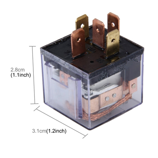 10 PCS JD-1914 80 AMP 12V Waterproof Car Auto Five Plugs Relay with Warning Light by buy2fix