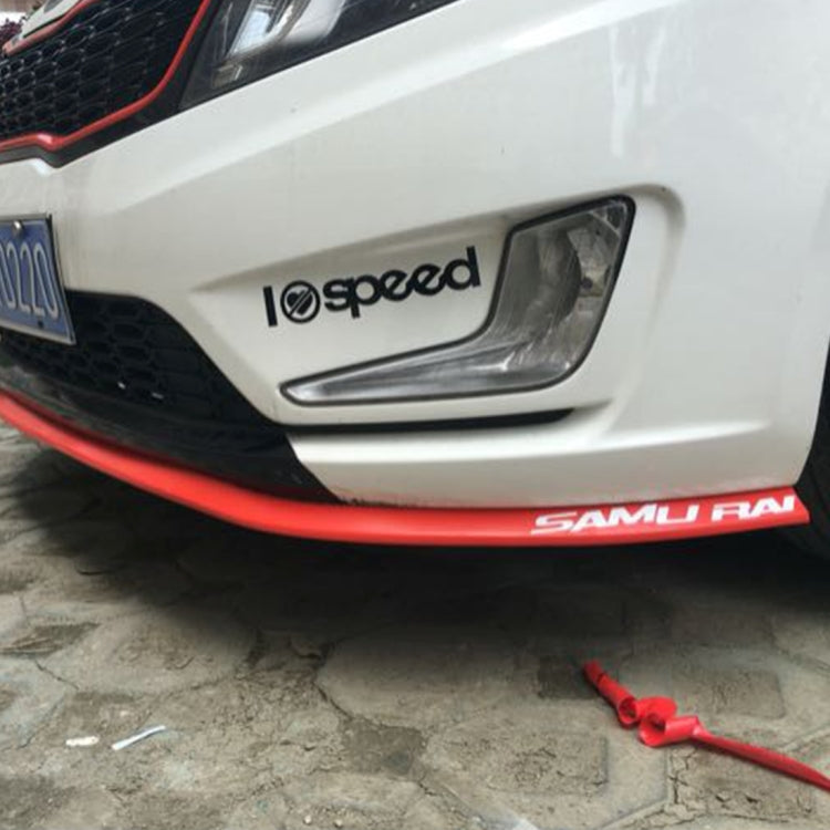 Universal 2.5m Car Front Bumper Lip Splitter Spoiler Skirt Adhesive Protector(Red) by buy2fix