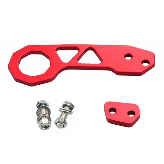 Aluminum Alloy Rear Tow Towing Hook Trailer Ring for Universal Car Auto with 2 x Screw Holes(Red) by buy2fix