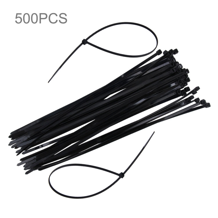 500pcs /Pack 4mm*300mm Nylon Cable Ties - Booster Cable & Clip by buy2fix | Online Shopping UK | buy2fix