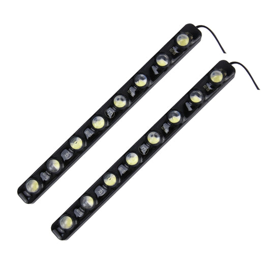 2 PCS 8W 240 LM 6000K DRL Daytime Running Light with 8 SMD-5050 Lamps, DC 12V(White Light) by buy2fix