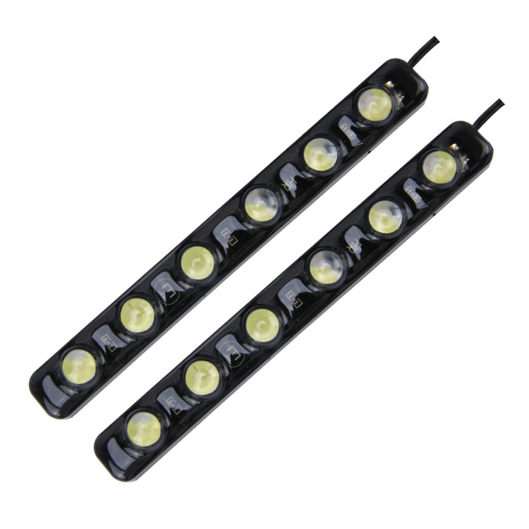 2 PCS 6W 180 LM 6000K DRL Daytime Running Light with 6 SMD-5050 Lamps, DC 12V(White Light) - Running Lights by buy2fix | Online Shopping UK | buy2fix