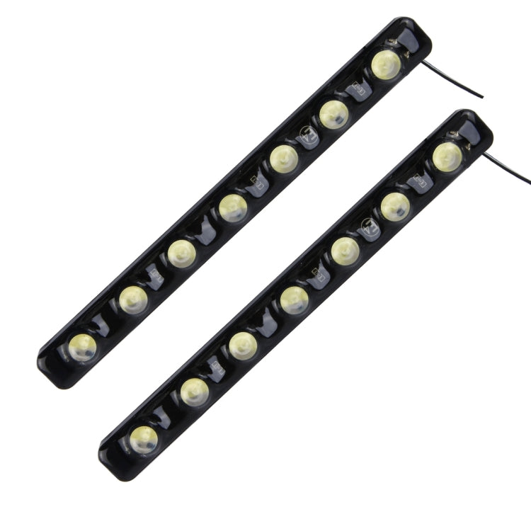 2 PCS 7W 210 LM 6000K DRL Daytime Running Light with 7 SMD-5050 Lamps, DC 12V(White Light) - Running Lights by buy2fix | Online Shopping UK | buy2fix