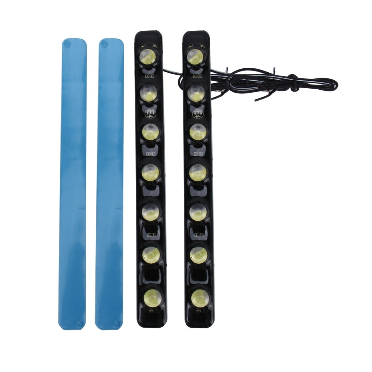 2 PCS 7W 210 LM 6000K DRL Daytime Running Light with 7 SMD-5050 Lamps, DC 12V(White Light) - Running Lights by buy2fix | Online Shopping UK | buy2fix