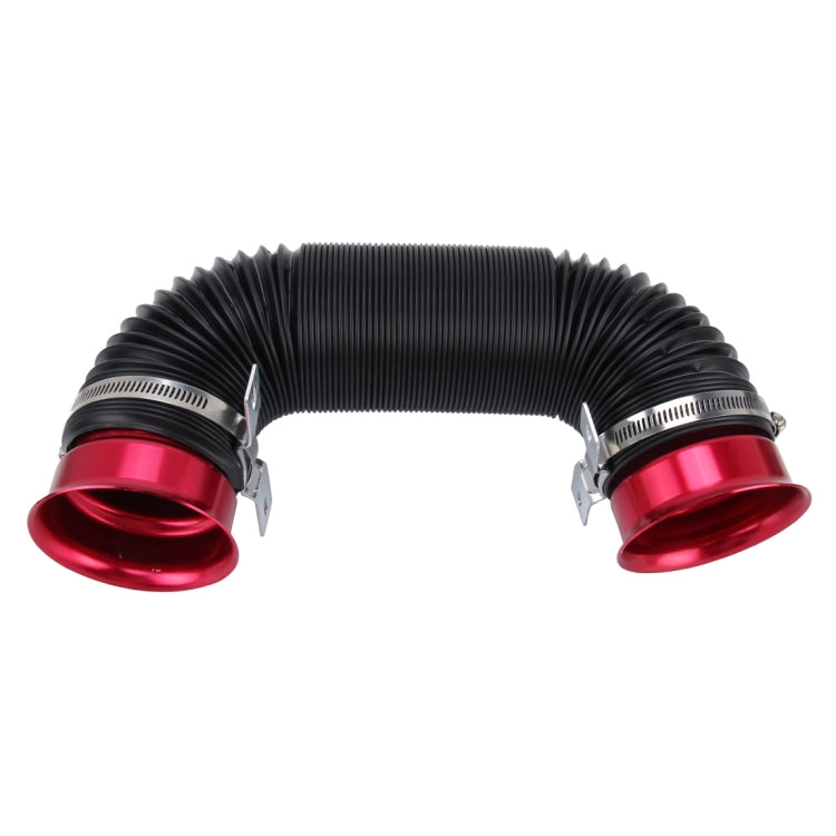 Car Auto Universal Tube Air Filter Adjustable Cold Air Injection Intake System Pipe Without Air Filter(Red) - Air Intake System by buy2fix | Online Shopping UK | buy2fix