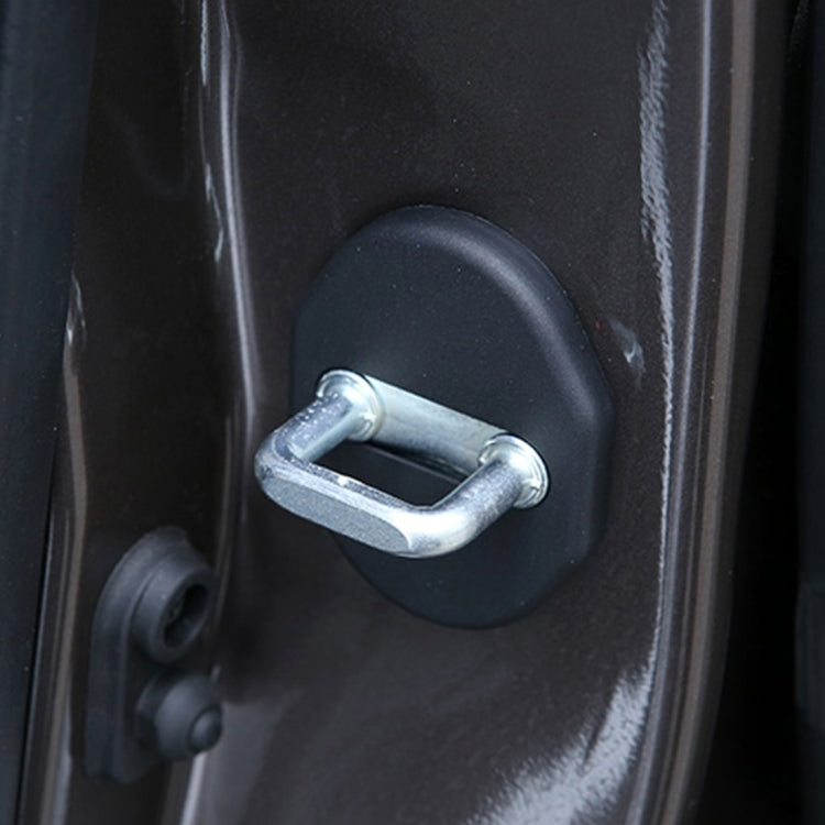4 PCS Car Door Lock Buckle Decorated Rust Guard Protection Cover for LANCERFORTIS ASX LingYue V3 V5 V6 V7 by buy2fix