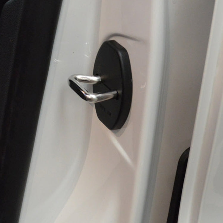 4 PCS Car Door Lock Buckle Decorated Rust Guard Protection Cover for Audi A4L Q3 Q5 Q7 Porsche Cayenne Cayman 911 Boxster by buy2fix