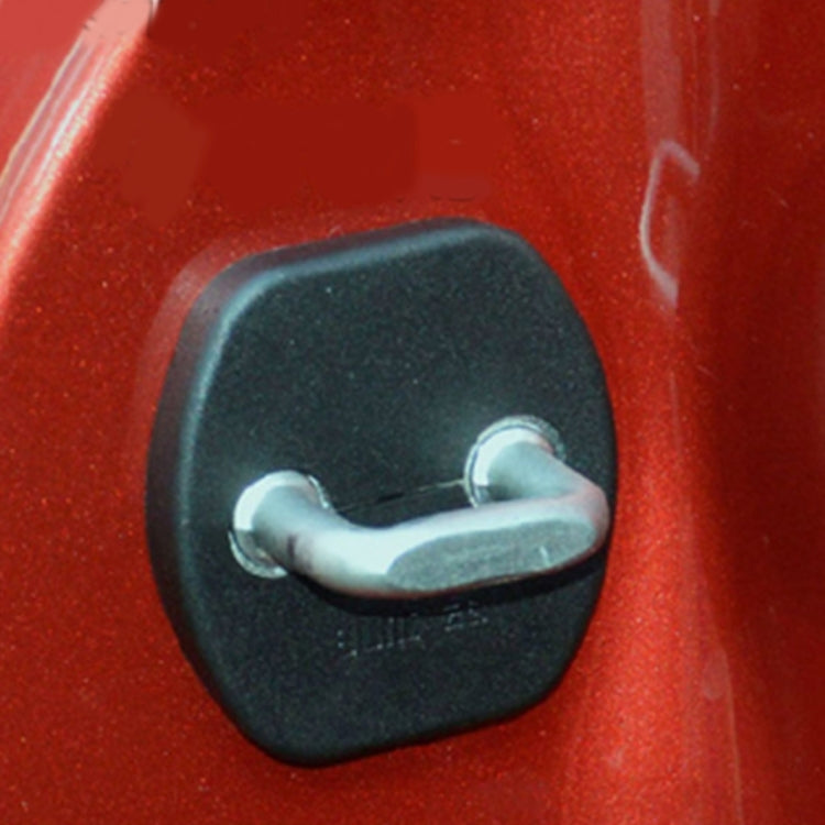 4 PCS Car Door Lock Buckle Decorated Rust Guard Protection Cover for NISSAN and Venucia by buy2fix